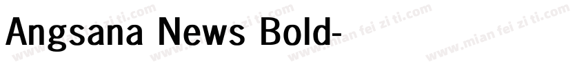 Angsana News Bold字体转换